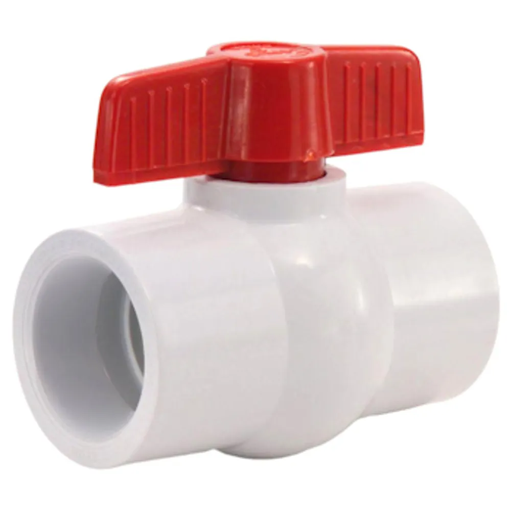 0.75″ PVC Ball Valves, Slip x Slip