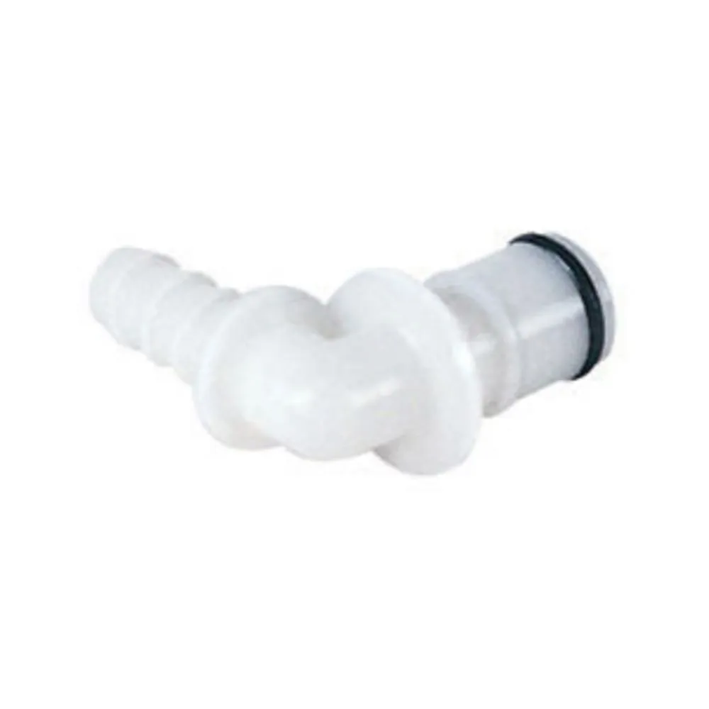42800 NSF Valved Elbow Hose Barb Coupling Insert 1/4 ID Barb
