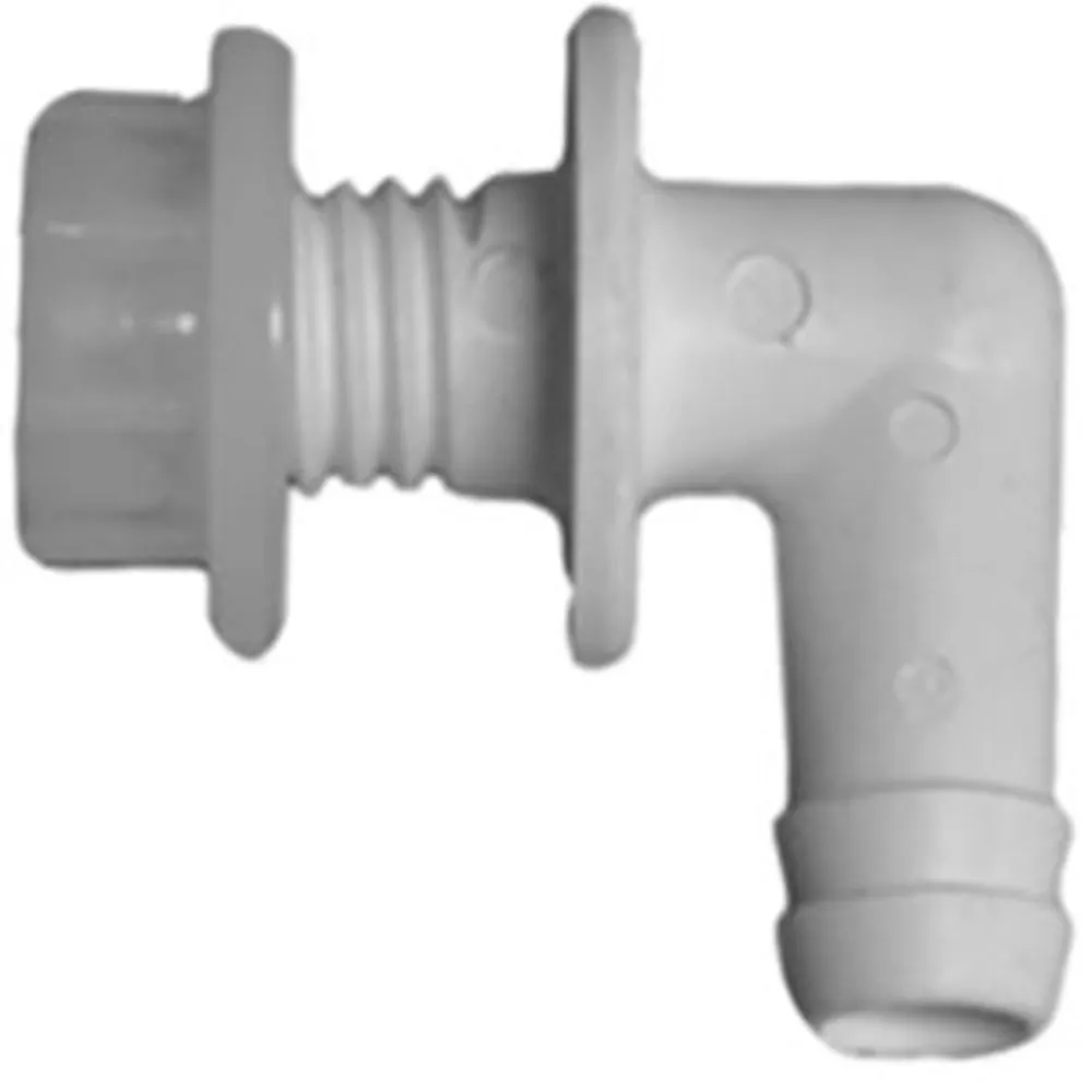 Replacement Water Softener Brine Tank Overflow Adapter – 1/2″ ID Barb