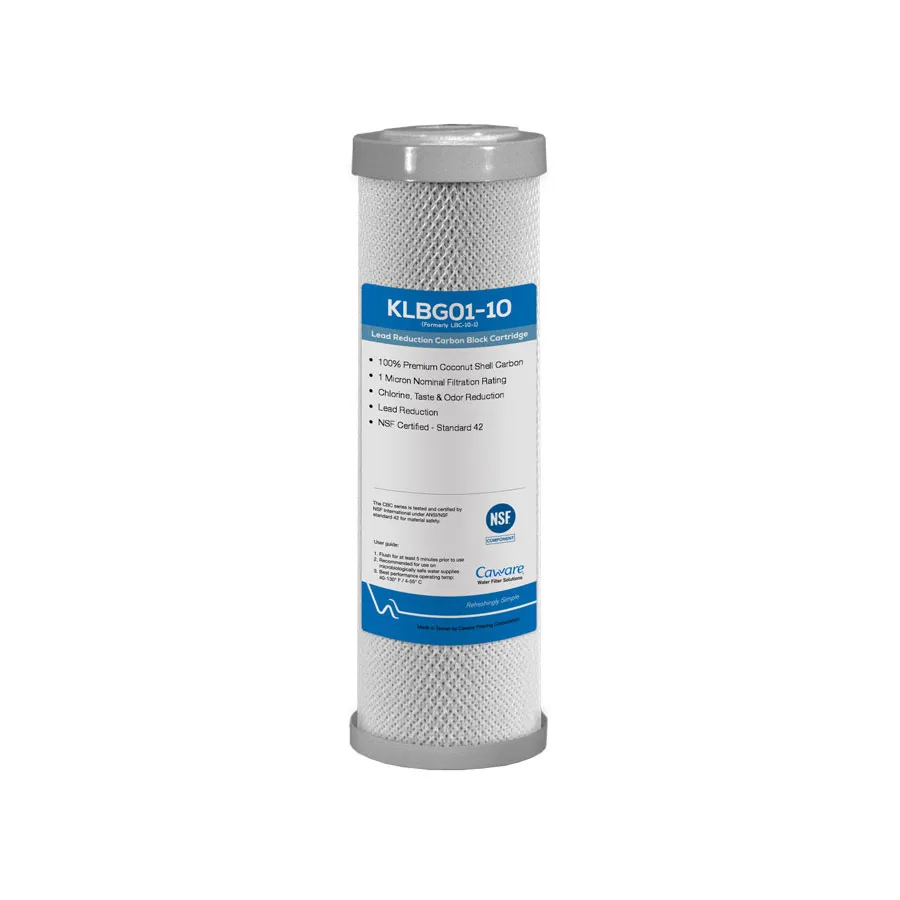 10″ x 2.5″ 1 Micron Carbon Block Water Filter w/ Lead Removal by CA Ware
