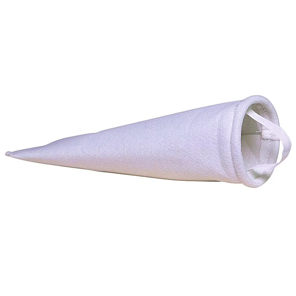 4″x14″ 100 micron FELT Pre-Filter Bag with Poly Ring and Handle