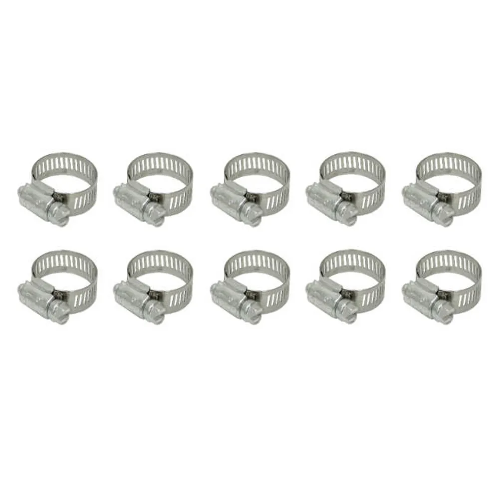 1/2″ Stainless Steel Hose Clamp – 10 Pack