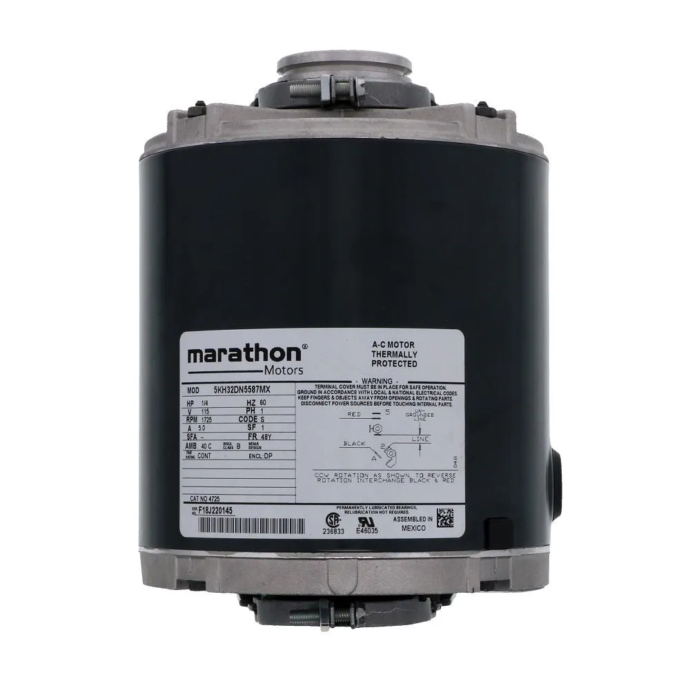 Marathon 803 NEMA 48YZ Frame RO/Carbonator Motor 1/4 HP 115V AC