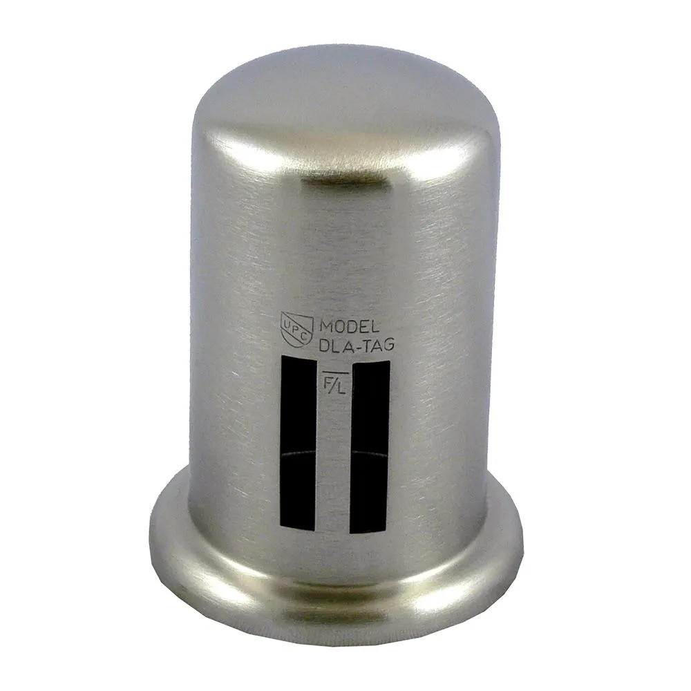 Brass Cover Cap for Twin Inlet Air Gap – Satin Nickel PVD