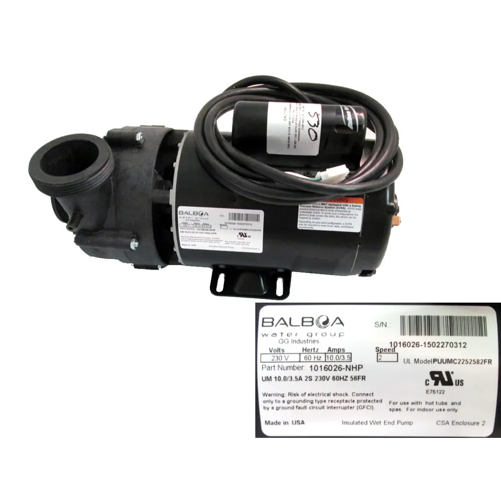 X320530 – Spa Pump – 10 Amp Hybrid 2 Speed 56 Frame