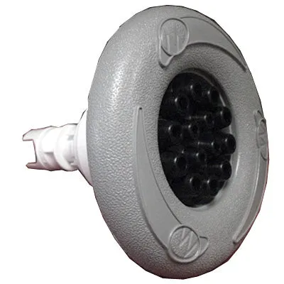 -Master Spa – X284325 – 4 inch Waterway Poly-Storm Multi-Massage Grey/Black Jet with MS Logo