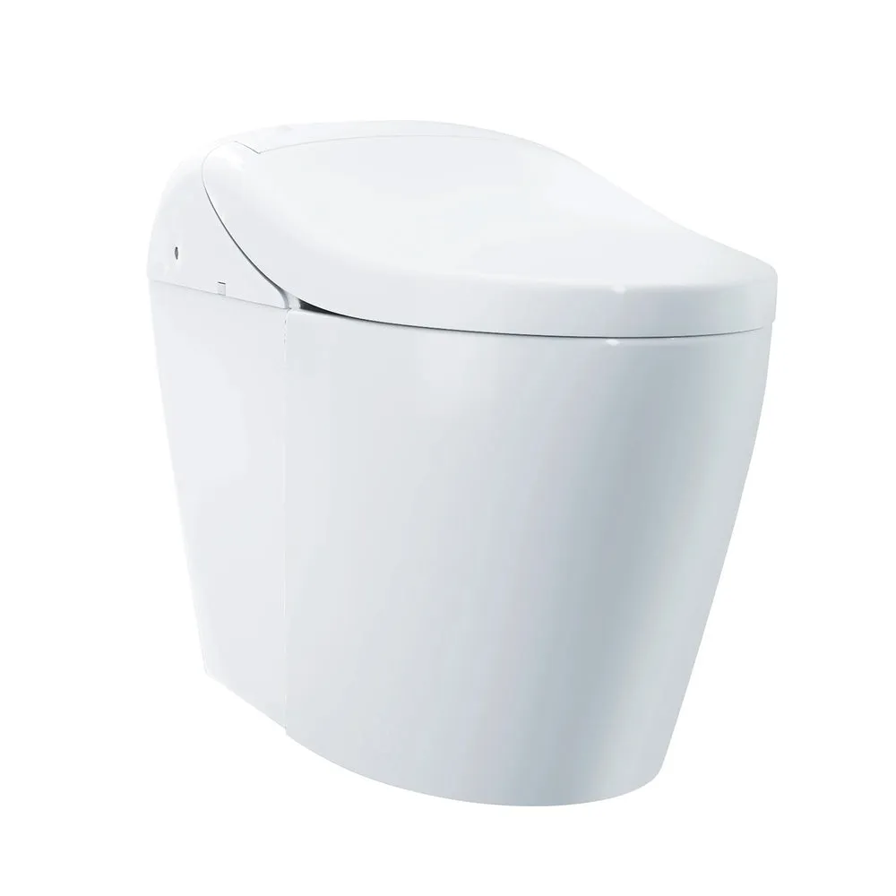 TOTO WASHLET G5A 1.2 or 1.0 GPF Smart Toilet with Integrated Bidet Seat and CEFIONTECT, Cotton White – MS7631CEMFG#01