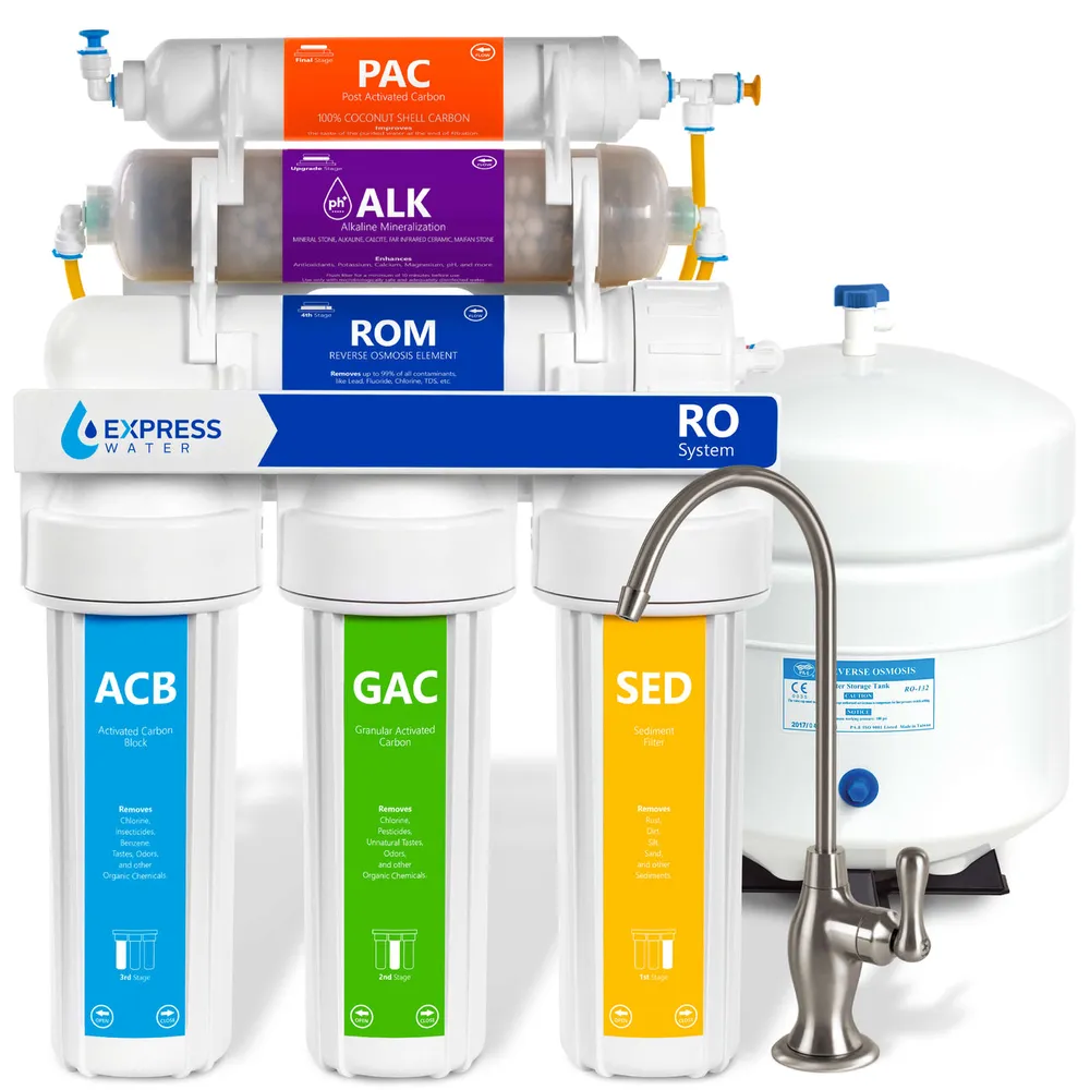 Alkaline RO System – Deluxe Brushed Nickel Faucet