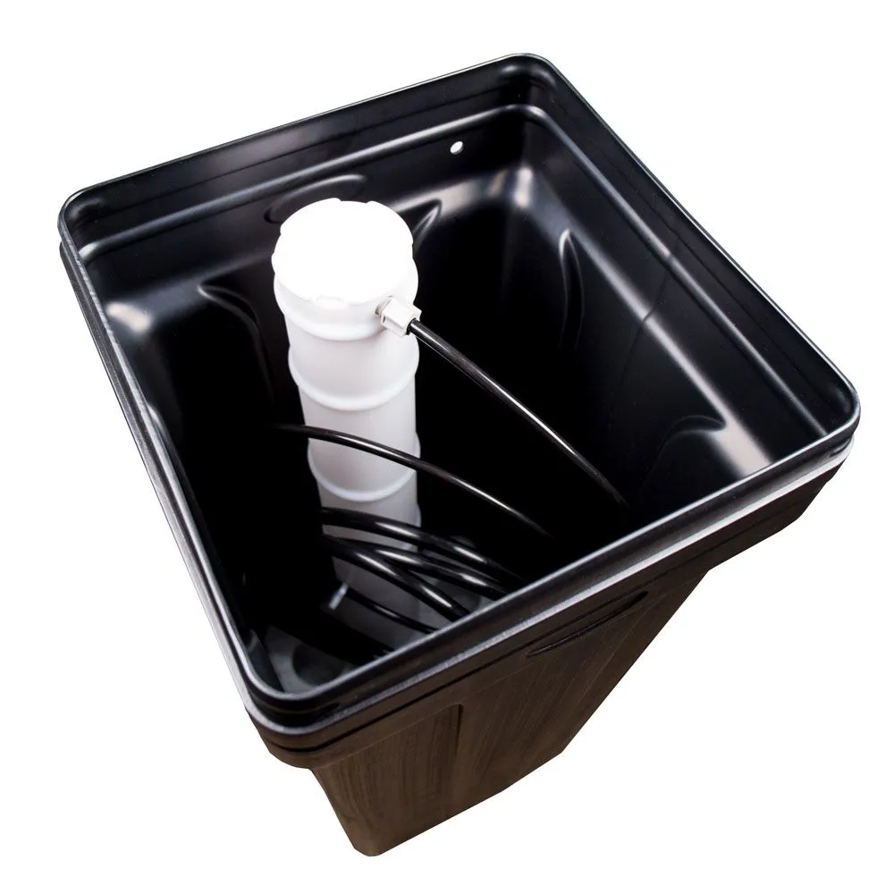 Replacement Water Softener Brine Tank 14.75″ x 34.25″ Square, Black