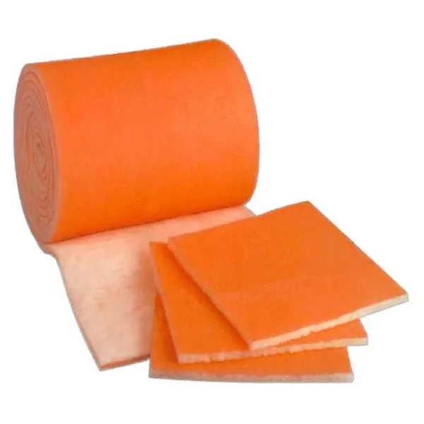 1″ x 25″ Orange White HVAC/Air Filter Media Roll