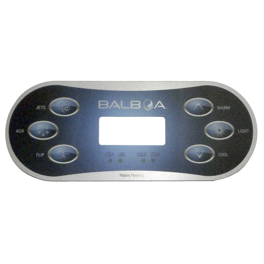 X509045 – Generic Balboa Water Group Overlay For MP30 Panel
