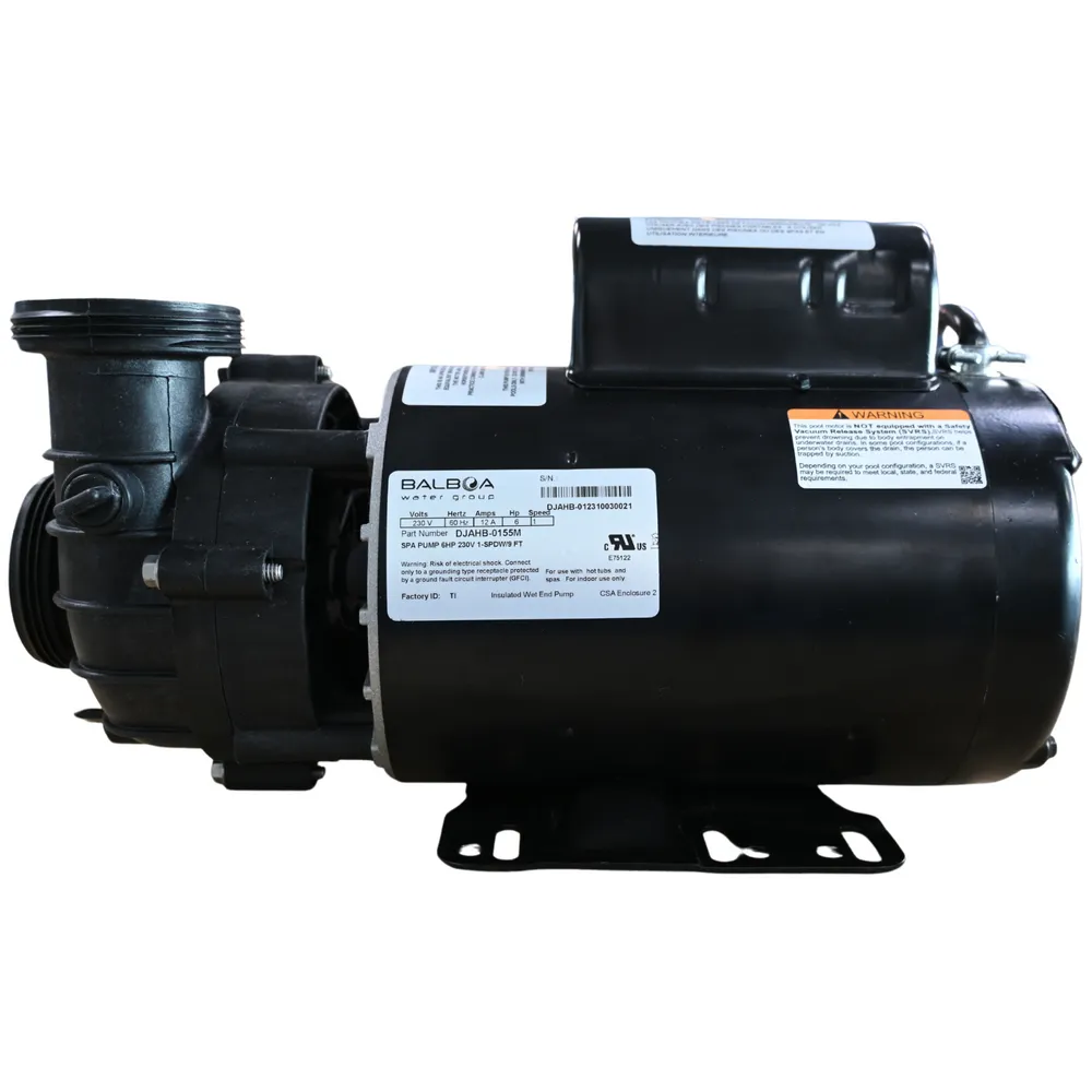 X320375 – Pump, 6 HP, 1 SPD, 230 V, 12 A, 56 FR, 60 HZ
