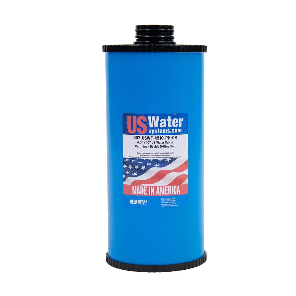 US Water Systems Calcite Replacement Cartridge 4.5″ x 10″ With Double O-Ring Seal