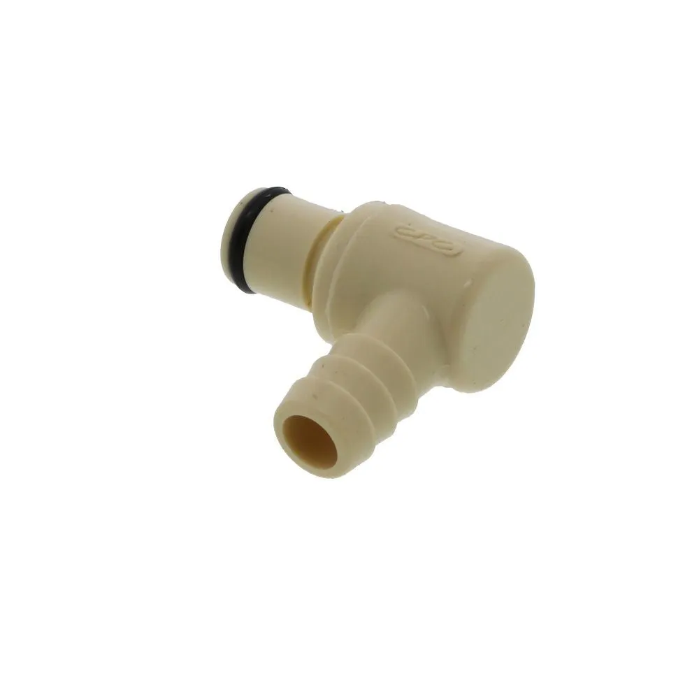 3/8″ Hose Barb Elbow Polypropylene Coupling Insert FKM Seal