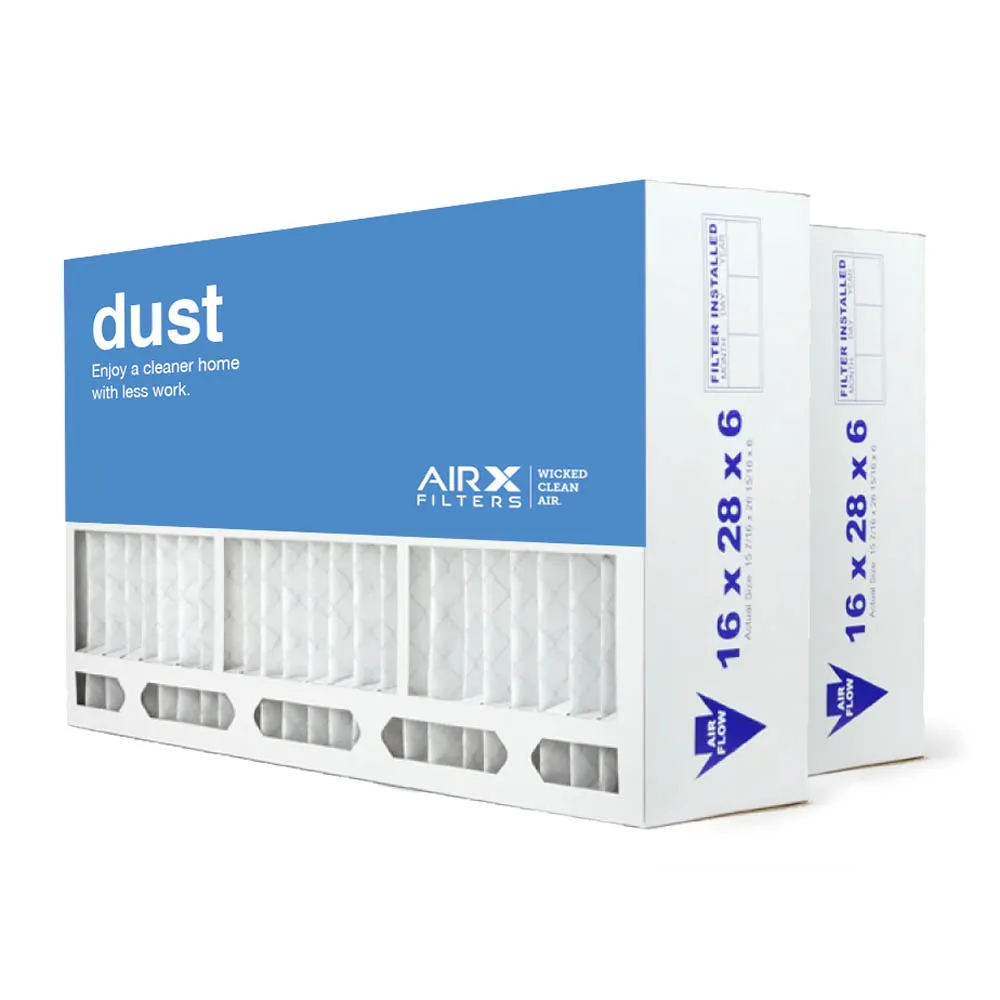 16x28x6 AIRx DUST Aprilaire 401 Replacement Air Filter – MERV 8, 2-Pack