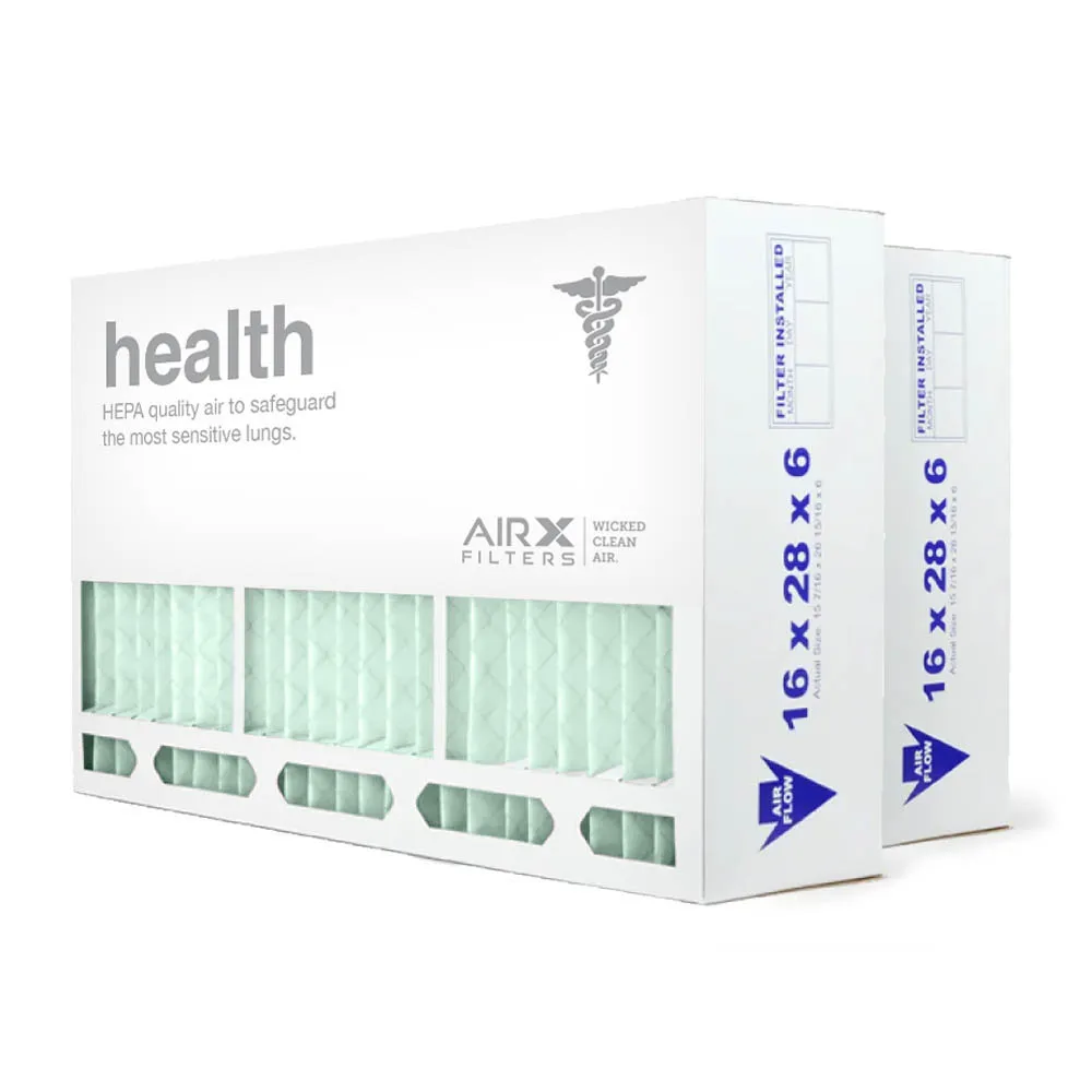 16x28x6 AIRx HEALTH Aprilaire 401 Replacement Air Filter – MERV 13, 2-Pack