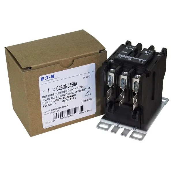 3 Pole 50A 120V C25DNJ350A Contactor