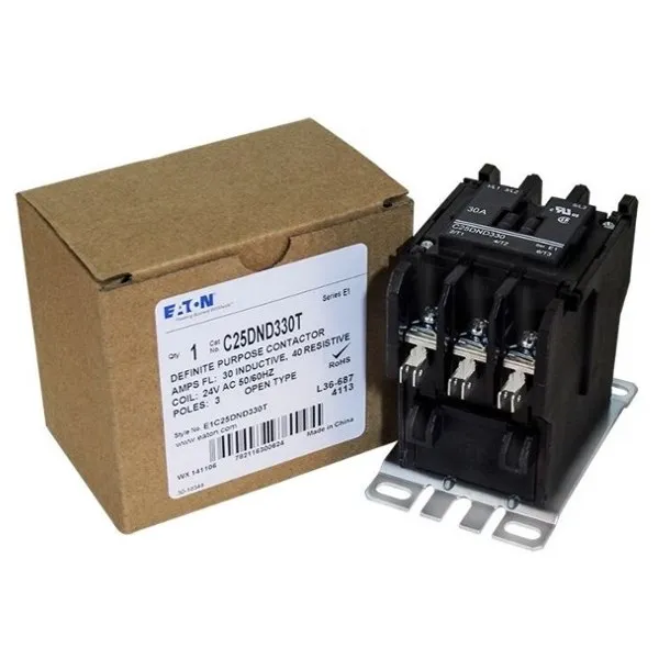 3 Pole 30A 24V C25DND330T Contactor