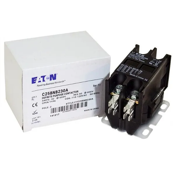 2 Pole 30A 120V C25BNB230A Contactor