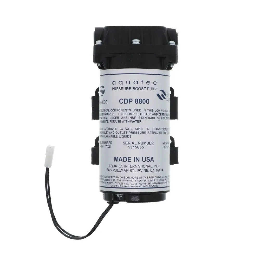 Aquatec CDP 8800 Pressure Boost Pump 8852-2P01-T421 160 PSI Bypass, 3/8 JG, 24 VAC