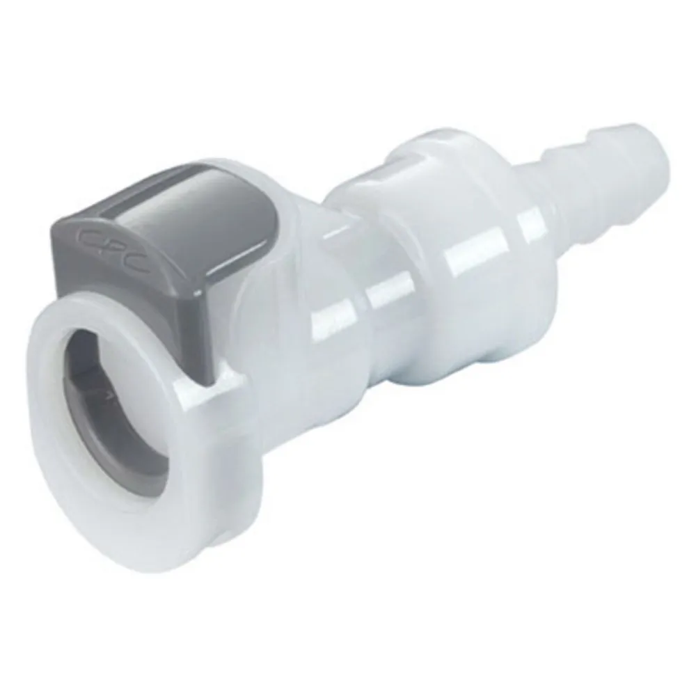 APCD17004SH NSF Valved In-Line Hose Barb Coupling Body with Shroud 1/4 ID Barb