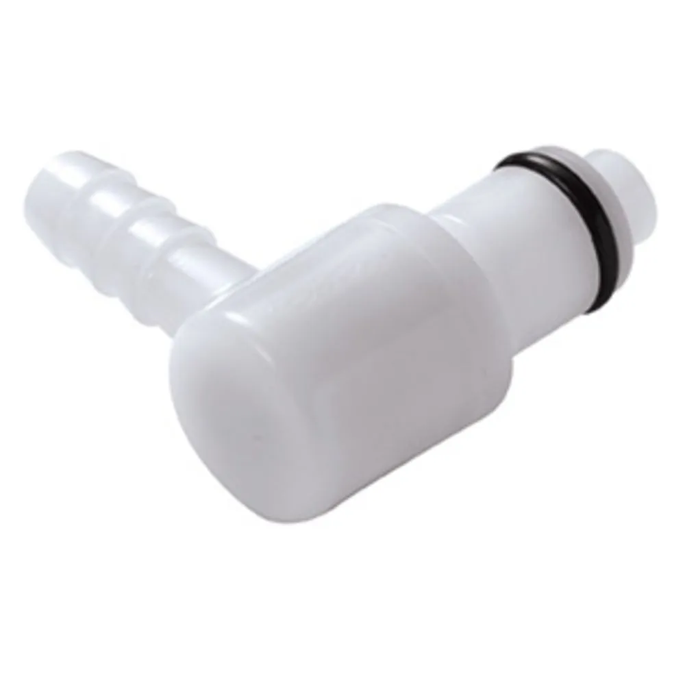 21600 NSF Valved Elbow Hose Barb Coupling Insert 1/4 ID Barb
