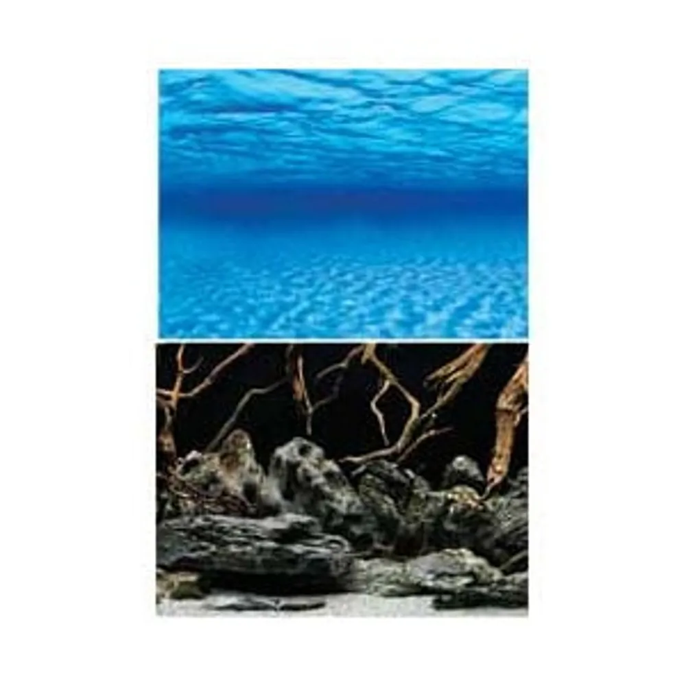 24″ High Aquarium Background, Seascape / Natural Mystic – Per Foot