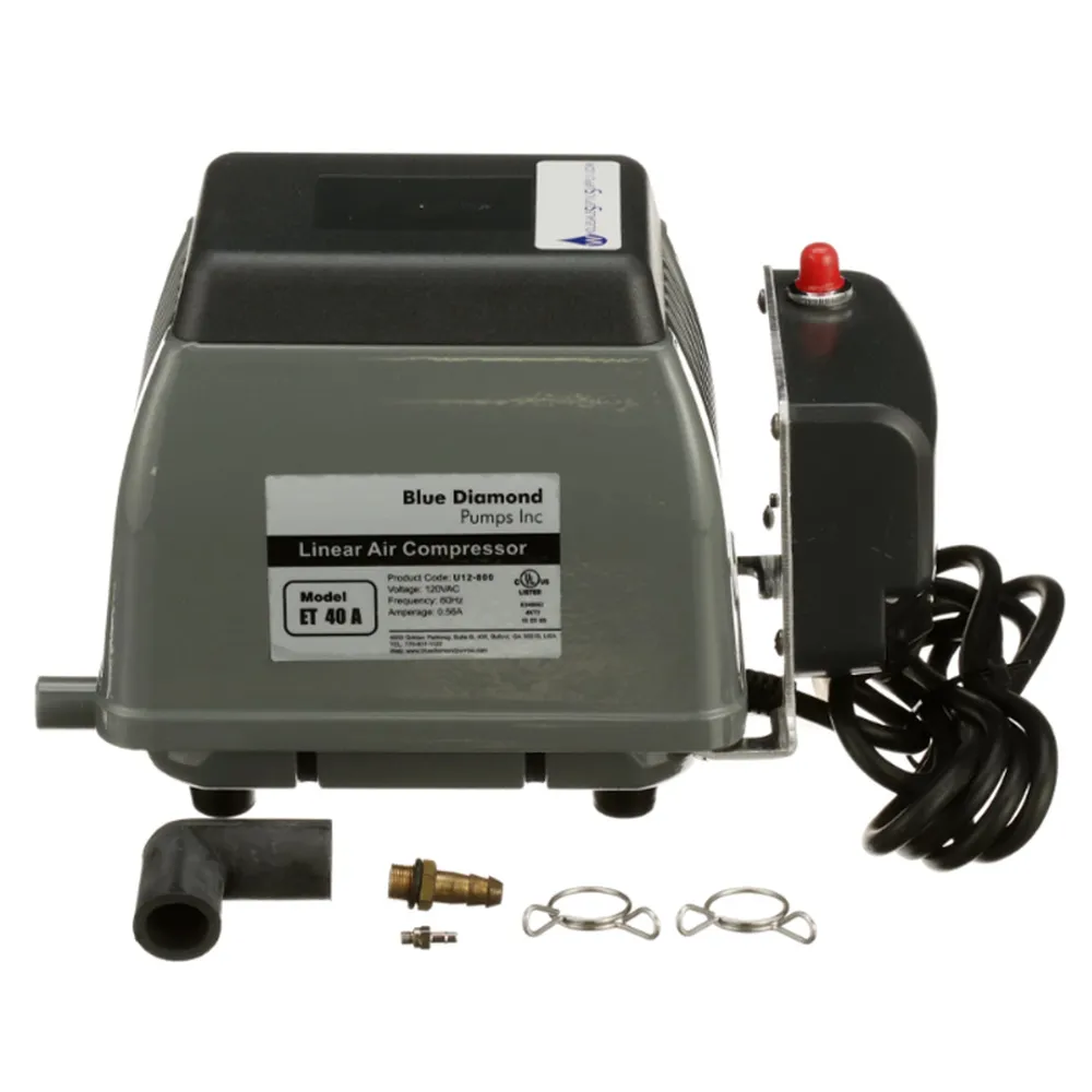 Blue Diamond ET40A W/ALARM Linear Air Pump