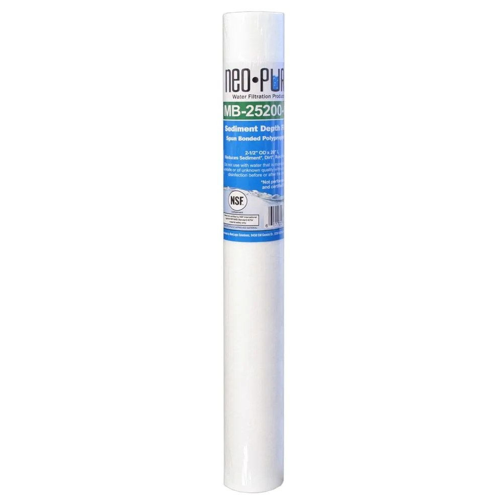 Neo-Pure MB-25200-01 20″ Polypropylene Sediment Depth Filter 1 mic