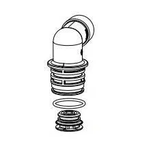 DLFC, 1″(61971-00), ELBOW, NPT, BLANK, 5812 (FOR USE WITH 0.6 – 35.0 GPM FLOW WASHERS)